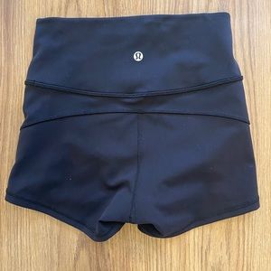 Lululemon shorts, tight and black